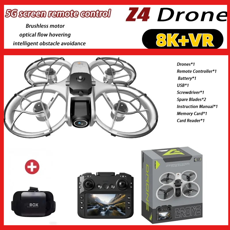 Fpv Drone Charger - 新しい Z4 ミニドローン 4K HD カメラ航空写真ブラシレスモーターオプティカルフローポジショニング大画面