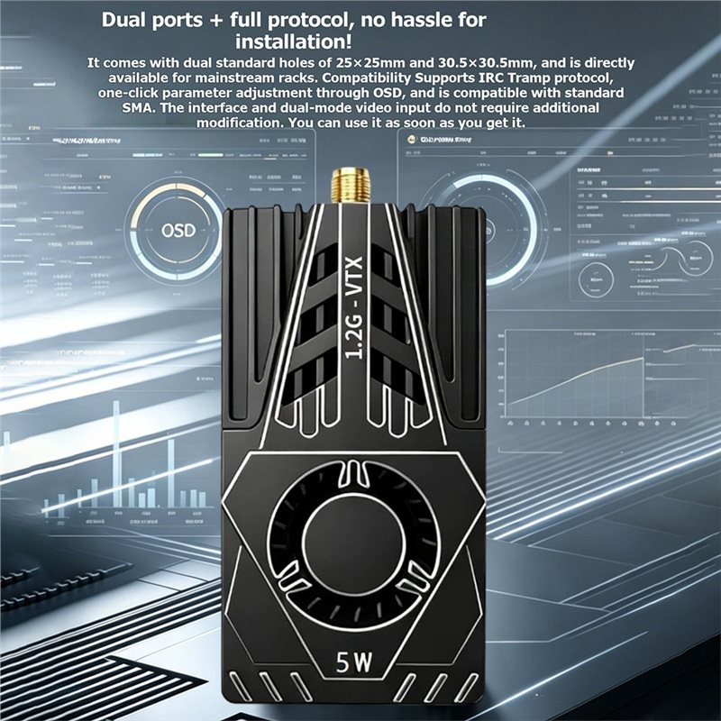 VTX FPV ビデオトランスミッター用 1.2Ghz 5W - Fpv Drone Vtx のレビューと価格